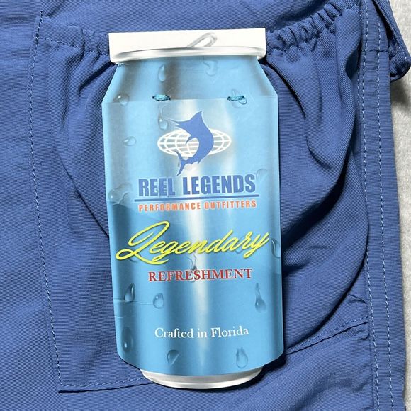 Reel Legends Dutch Blue Sandbar Shorts UPF 50 Sun Protection Size: 42 NWT - Picture 12 of 16
